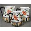 Image 1 : A graduated set of three Losol ware jugs, pattern 3467, printed marks to underside Est. 150/200...