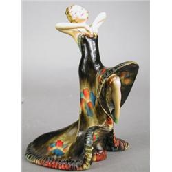 An early 20th century Wade Art Deco figurine entitled 'Mimi II', 18.5cm high, printed marks to un...