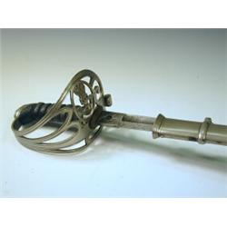 A Victorian Rifle Corp Officers sword with an etched blade Est. 100/150...