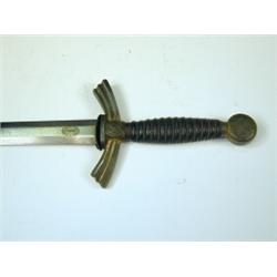 A World War II German Luftwaffe dagger (lacking scabbard) Est. 60/90...