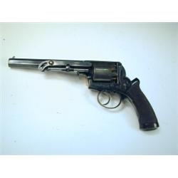 A mid 19th century revolver, inscribed Adams Patent 30794, also with Joseph Brazier's Patent No....