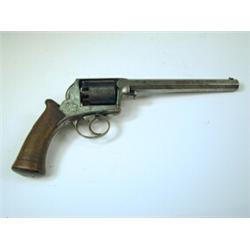 A mid 19th century revolver inscribed Adam, Patent No. 6904R, Deane Adams & Deane (maker to HRH P...