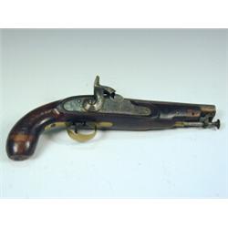 A 19th century percussion pistol Est. 80/120...