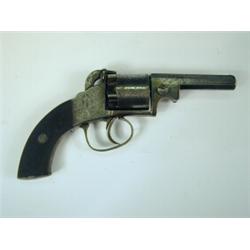A percussion revolver by Bales, Ipswich and Colchester, 20cm Est. 300/350...