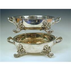 Two mid 19th century plated vegetable dishes, 32cm wide Est. 40/70...