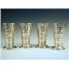 Image 1 : A set of four Victorian coursing beakers, embossed and chased with acorn and leaf decoration, eac...