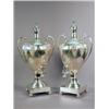 Image 1 : A pair of large silver plated Samovars each with detachable spirit burners, by Mappin & Webb, sta...