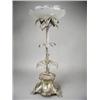 Image 1 : A large 19th century silver plated table centrepiece with a frosted glass bowl, 55cm high Est. 10...