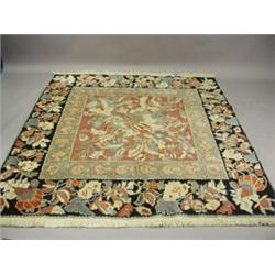 A modern William Morris style lilac ground handmade woollen carpet, 2.05 x 2.01m Est. 350/450...