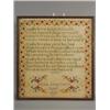 Image 1 : A Victorian needlework sampler, with a religious verse, by Eliza Anne Smith, April 1863, 45 x 42c...