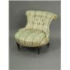 Image 1 : A Victorian nursing chair, with a button back, (for re-upholstery) Est. 150/180...