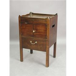 A Chippendale period mahogany night commode, the base converted into a drawer, 51cm wide Est. 450...