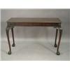 Image 1 : A Chippendale style mahogany serving table with a gadrooned border and scrolled legs with carved...