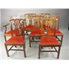 Image 1 : A set of twelve Chippendale style mahogany dining chairs, ten singles and two carvers Est. 1200/1...