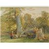 Image 2 : Edward Duncan R.W.S., WOOD GATHERED WITHIN A RURAL LANDSCAPE, signed and dated 1860, watercol...