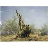 Image 1 : David Shepherd, 'RHINO BEWARE', limited edition signed print, numbered 289 of 1300, signed in...