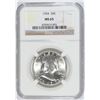 Image 1 : 1954 FRANKLIN HALF DOLLAR, NGC MS-65