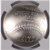 Image 3 : 2014 BASEBALL HALL OF FAME SILVER DOLLAR, NGC MS-69