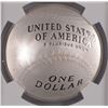 Image 3 : 2014 BASEBALL HALL OF FAME SILVER DOLLAR, NGC PROOF-70 ULTRA CAMEO