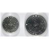 Image 1 : 1988 SOUL OLYMPICS SILVER 2-PIECE SET: 5,000 AND 10,000 WON COINS