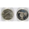 Image 1 : U.S. COMMEM SILVER DOLLARS, NO BOXES/COA Pf. 1983 OLYMPICS & UNC 87 CONSTITUTION