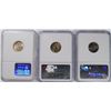 Image 2 : (3) SLABBED ROOSEVELT DIMES (61-D, 66 SMS, 77) NGC GRADED !!!