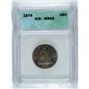 Image 1 : 1876 SEATED QUARTER ICG MS-62 NICE COLOR!