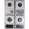 Image 2 : (4) SLABBED PROOF STATEHOOD QUARTERS (99 CT, 99 GA, 99 PA, 99 NJ) NGC PF-69 UC