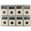 Image 2 : LOT OF ( 8 ) 1966 SMS JEFFERSON NICKELS, NGC MS-66