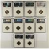 Image 2 : LOT OF ( 10 ) 1966 SMS ROOSEVELT DIMES, NGC MS-66