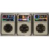 Image 2 : LOT OF ( 3 ) 1959 FRANKLIN HALF DOLLAR, NGC MS-64