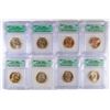 Image 1 : SET OF 2007 (P&D) PRESIDENTAL DOLLARS ICG MS-67'S