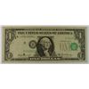 Image 1 : 1969 $1 FEDERAL RESERVE NOTE (MAJOR MINT ERROR-SHIFT)
