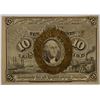 Image 1 : 1863 TEN CENT US FRACTIONAL NOTE CH AU
