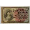 Image 1 : 1863 TEN CENT US FRACTIONAL NOTE VG/F