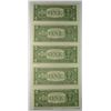 Image 2 : (5) $1 FEDERAL RESERVE NOTE'S (REPEATER'S)