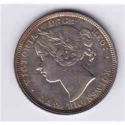 New Brunswick, 20 cents, 1864