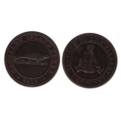 Magdalen Islands Penny in Proof