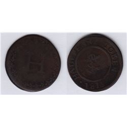 Very Rare Anchor & H Halfpenny