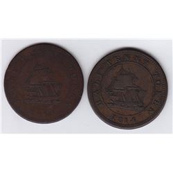 BR 990, RH Halfpennies Lot