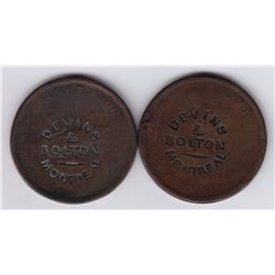 DEVINS & BOLTON MONTREAL Countermarked