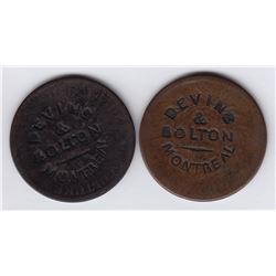 DEVINS & BOLTON MONTREAL Countermarked