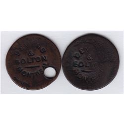 DEVINS & BOLTON MONTREAL Countermarked