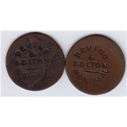 DEVINS & BOLTON MONTREAL Countermarked