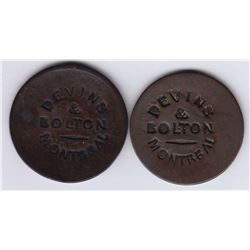DEVINS & BOLTON MONTREAL Countermarked