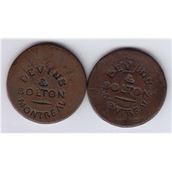 DEVINS & BOLTON MONTREAL Countermarked