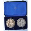 Image 1 : Canadian Medals - Confederation Set of Two by Pinches of London, England