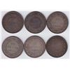 Image 2 : Lot of Six Newfoundland Fifty Cents