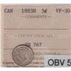 Image 1 : 1883 Five Cent