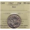 Image 1 : 1947 Twenty Five Cent